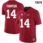 NCAA Youth Alabama Crimson Tide #14 Deionte Thompson Stitched College Nike Authentic Crimson Football Jersey RE17I82DC